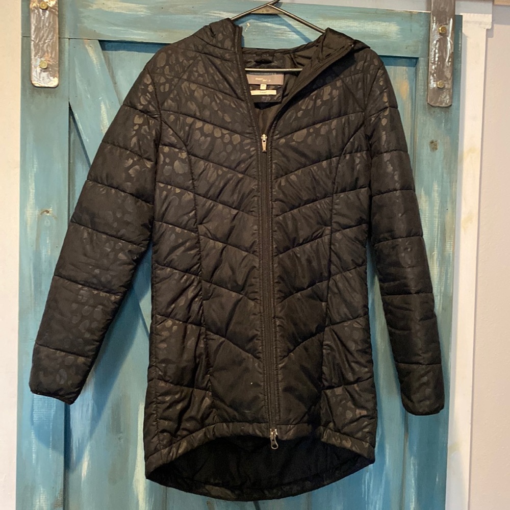Ladies 3/4 length hooded winter jacket